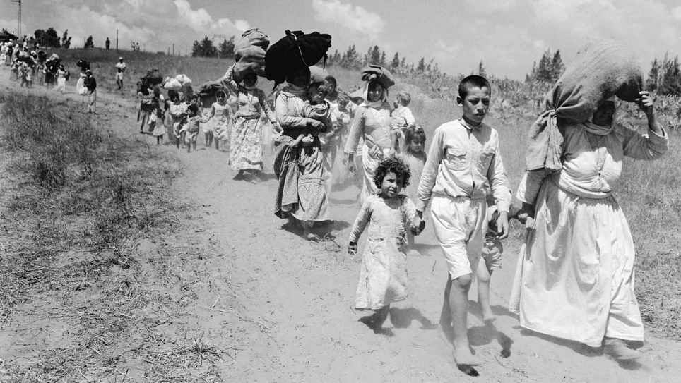 Palestinians displacement during Nakba in 1948